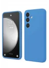Mey İthalat®  Samsung Galaxy S24 FE Kılıf First Silikon - Mavi