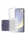Mey İthalat®  Samsung Galaxy S24 FE Kılıf Kart Şeffaf Silikon - Şeffaf