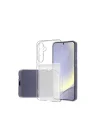 Mey İthalat®  Samsung Galaxy S24 FE Kılıf Kart Şeffaf Silikon - Şeffaf