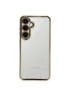 Mey İthalat®  Samsung Galaxy S24 FE Kılıf  Lensli Silikon - Gold