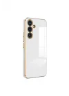 Mey İthalat®  Samsung Galaxy S24 FE Kılıf Volet Silikon - Beyaz