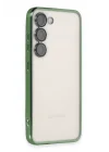 Mey İthalat®  Samsung Galaxy S24 Kılıf  Lensli Silikon - Yeşil