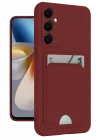 Mey İthalat®  Samsung Galaxy S24 Plus Kelvin Kartvizitli Silikon - Bordo