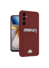 Mey İthalat®  Samsung Galaxy S24 Plus Kelvin Kartvizitli Silikon - Bordo