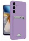 Mey İthalat®  Samsung Galaxy S24 Plus Kelvin Kartvizitli Silikon - Lila