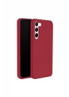 Mey İthalat®  Samsung Galaxy S24 Plus Kılıf First Silikon - Kırmızı