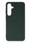 Mey İthalat®  Samsung Galaxy S24 Plus Kılıf First Silikon - Koyu Yeşil