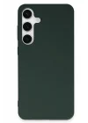 Mey İthalat®  Samsung Galaxy S24 Plus Kılıf First Silikon - Koyu Yeşil