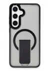 Mey İthalat®  Samsung Galaxy S24 Tork Magsafe Standlı Kapak - Siyah