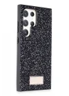 Mey İthalat®  Samsung Galaxy S24 Ultra Bright Simli Kapak - Siyah