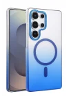 Mey İthalat®  Samsung Galaxy S24 Ultra Glossy Magsafe Kapak - Mavi
