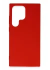 Mey İthalat®  Samsung Galaxy S24 Ultra Kılıf First Silikon - Kırmızı