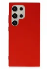 Mey İthalat®  Samsung Galaxy S24 Ultra Kılıf First Silikon - Kırmızı