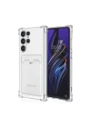 Mey İthalat®  Samsung Galaxy S24 Ultra Kılıf Kart Şeffaf Silikon - Şeffaf