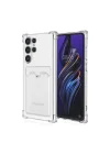 Mey İthalat®  Samsung Galaxy S24 Ultra Kılıf Kart Şeffaf Silikon - Şeffaf