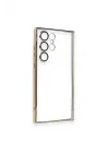 Mey İthalat®  Samsung Galaxy S24 Ultra Kılıf  Lensli Silikon - Gümüş