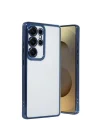 Mey İthalat®  Samsung Galaxy S24 Ultra Kılıf  Lensli Silikon - Lacivert