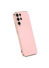 Mey İthalat®  Samsung Galaxy S24 Ultra Kılıf Volet Silikon - Pembe