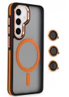 Mey İthalat®  Samsung Galaxy S24 Winner Magsafe Kapak - Turuncu