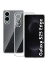 Mey İthalat®  Samsung Galaxy S25 Edge Kılıf Lüx Şeffaf Silikon