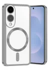 Mey İthalat®  Samsung Galaxy S25 Edge Kross Magneticsafe Kapak - Gümüş