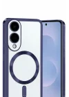 Mey İthalat®  Samsung Galaxy S25 Edge Kross Magneticsafe Kapak - Lacivert