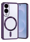 Mey İthalat®  Samsung Galaxy S25 Edge Kross Magneticsafe Kapak - Mor
