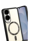 Mey İthalat®  Samsung Galaxy S25 Edge Kross Magneticsafe Kapak - Siyah