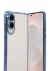 Mey İthalat®  Samsung Galaxy S25 Edge  Lensli Silikon - Açık Mavi