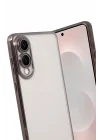 Mey İthalat®  Samsung Galaxy S25 Edge  Lensli Silikon - Titan Gri