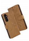 Mey İthalat®  Samsung Galaxy S25 FE Trend S Plus Kapaklı Kılıf - Taba