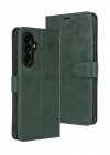 Mey İthalat®  Samsung Galaxy S25 FE Trend S Plus Kapaklı Kılıf - Yeşil