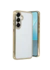 Mey İthalat®  Samsung Galaxy S25 Kılıf  Lensli Silikon - Gold