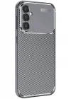 Mey İthalat®  Samsung Galaxy S25 Plus Kılıf Auto Focus Karbon Kapak - Gri