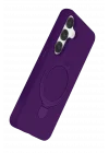 Mey İthalat®  Samsung Galaxy S25 Regal Magsafe Standlı Kapak - Derin Mor