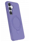 Mey İthalat®  Samsung Galaxy S25 Regal Magsafe Standlı Kapak - Lila