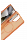 Mey İthalat®  Samsung Galaxy S25 Ultra Jota Magsafe Kapak - Turuncu