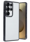 Mey İthalat®  Samsung Galaxy S25 Ultra Kılıf  Lensli Silikon - Siyah