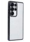Mey İthalat®  Samsung Galaxy S25 Ultra Kılıf  Lensli Silikon - Siyah