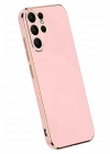 Mey İthalat®  Samsung Galaxy S25 Ultra Kılıf Volet Silikon - Pembe