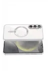 Mey İthalat®  Samsung Galaxy S26 Plus Kross Magneticsafe Kapak - Gümüş