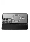 Mey İthalat®  Samsung Galaxy S26 Ultra Joke Simli Magneticsafe Kılıf - Siyah