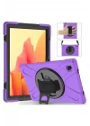 Mey İthalat®  Samsung Galaxy T220 Tab A7 Lite 8.7 Kılıf Amazing Tablet Kapak - Mor