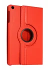 Mey İthalat®  Samsung Galaxy Tab A11 360 Tablet Deri Kılıf - Kırmızı