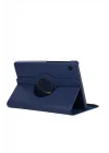 Mey İthalat®  Samsung Galaxy Tab A11 360 Tablet Deri Kılıf - Lacivert