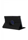 Mey İthalat®  Samsung Galaxy Tab A11 360 Tablet Deri Kılıf - Siyah