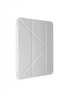 Mey İthalat®  Samsung Galaxy Tab A9 Plus Kılıf Kalemlikli Mars Tablet Kılıfı - Gri