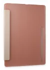 Mey İthalat®  Samsung Galaxy Tab A9 Plus Kılıf Kalemlikli Mars Tablet Kılıfı - Rose Gold