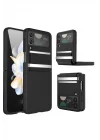 Mey İthalat®  Samsung Galaxy Z Flip 3 Kılıf Belt Flip Kapak - Siyah
