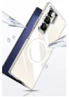 Mey İthalat®  Samsung Galaxy Z Fold 6 Crystal Magsafe Kapak - Şeffaf